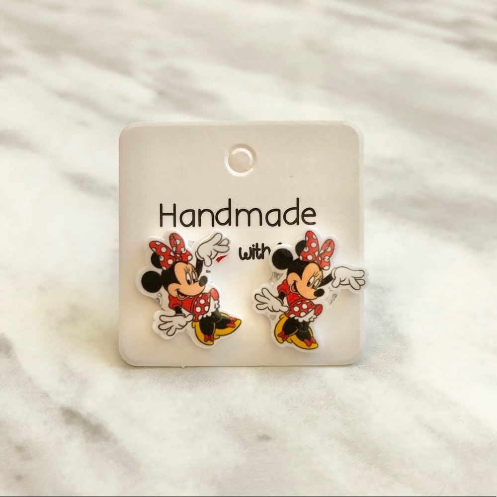 🎉 New Handmade Minnie Mouse Earrings